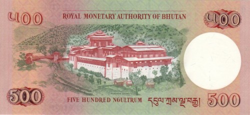 Bhutan 500 ngultrum Pałac  2020 P-33c