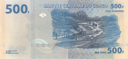 Kongo 500 franków Poszukiwacze diamentów 2022 P-96new
