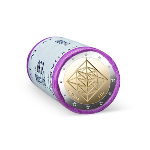 2 euro Łotwa Pająk 2024