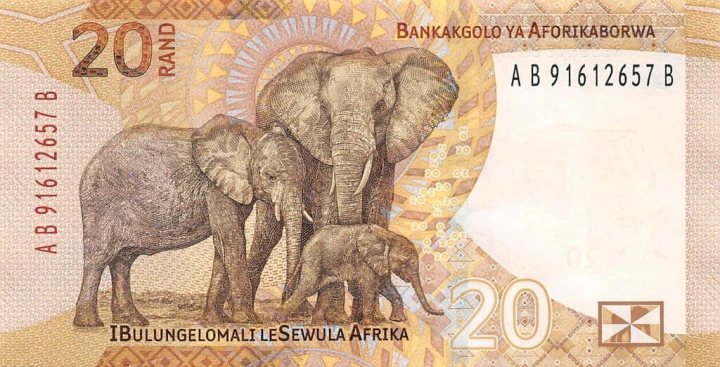 RPA 20 Rand Słonie 2023 P-149a