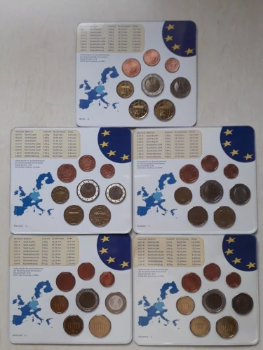 Euro set Niemcy x40 2004 ADFGJ oficjalne unc