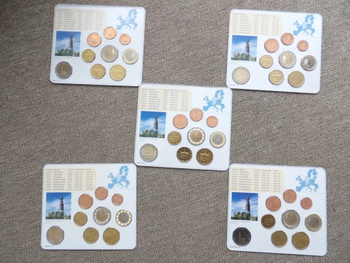 Euro set Niemcy x45 2008 ADFGJ oficjalne unc