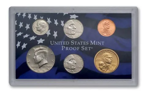 USA Proof set 5 x 25c Stany + zestaw z indianką 2005 "S"