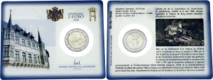 2 € Luksemburg Chateau de Berg 2008 (1)