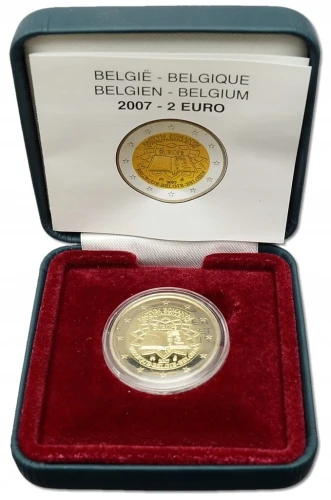 2 euro Belgia Traktaty Rzymskie 2007 proof