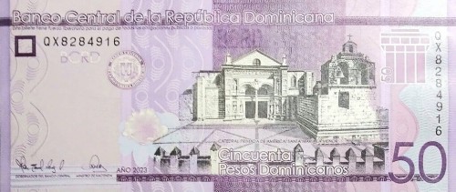 Dominikana 50 pesos Katedra 2023 P-189i