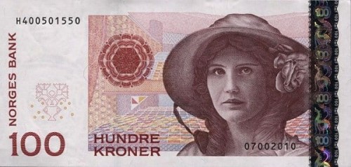 Norwegia 100 koron Teatr ludowy 2010 P-49