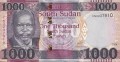 Sudan Południowy 1000 funtów Struś 2024 P-17d