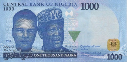 Nigeria 1000 naira Dr Clement 2024 P-49c