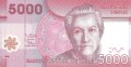Chile 5000 peso Sowa 2014 P-163e