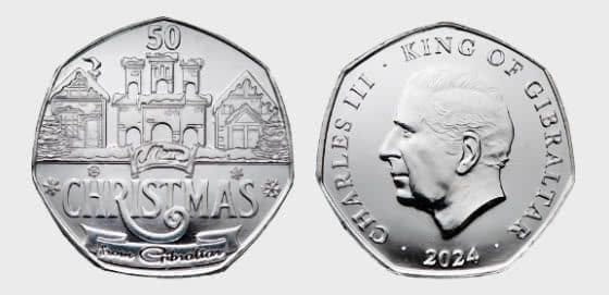 Gibraltar 50 p Christmas 2024