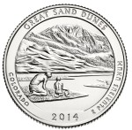 USA 25 c Park narodowy Great Sand Dunes 2014 nr 24
