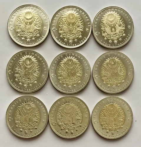 Turcja 1 lira x 9 Sułtani 2024