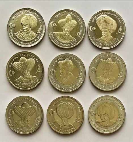 Turcja 1 lira x 9 Sułtani 2024