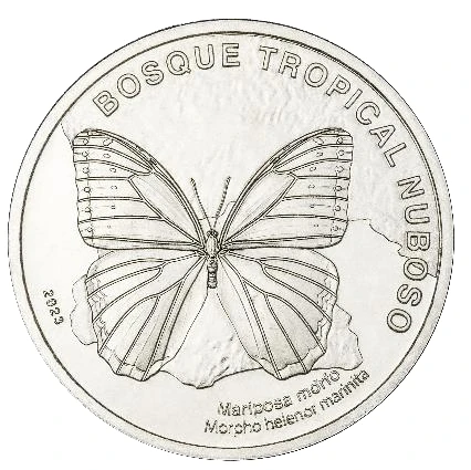 Kostaryka 50 colones Motyl 2023