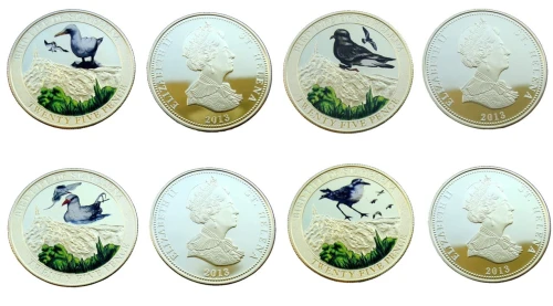 Wyspa Św. Heleny 25p Ptaki Św. Heleny x 4 2013