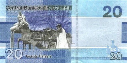 Gambia 20 Dalasi Ptaki 2023 P-39c