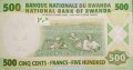 Rwanda 500 franków Zbiory 2004 P-30