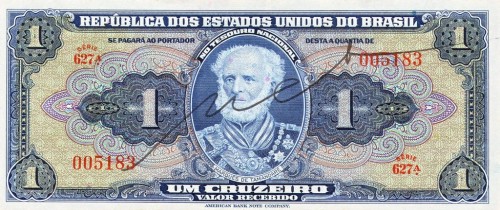 Brazylia 1 cruzeiro Szkoła morska 1944 P-132a