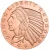 USA Incuse Indian 1 oz Cu.999