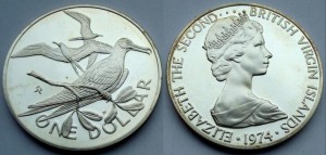 Wyspy Dziewicze 1$ Ptaki 1974