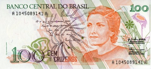 Brazylia 100 cruzeiros Czytanie 1990 P-228