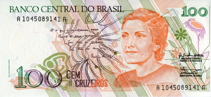 Brazylia 100 cruzeiros Czytanie 1990 P-228