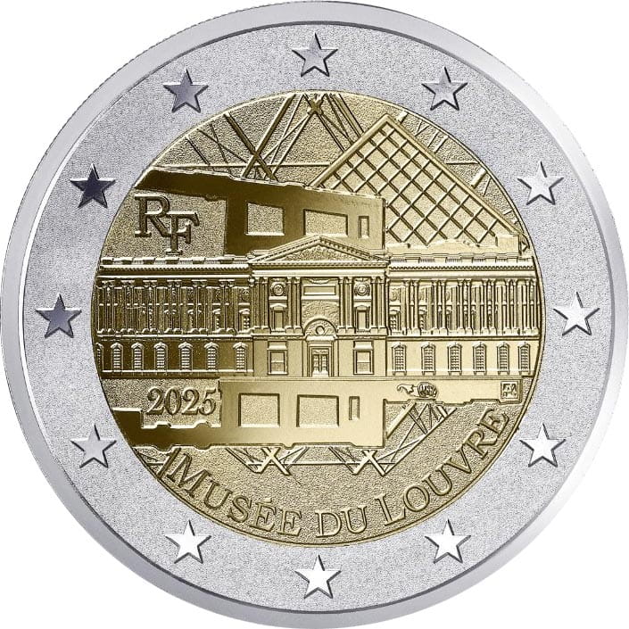2 euro Francja Muzeum Luwr 2025