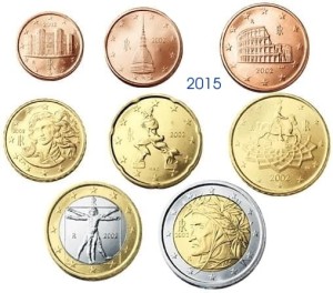 Euro set Włochy zestaw menniczy x 8 2015