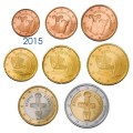 Euro set Cypr x 8 zestaw menniczy 2015