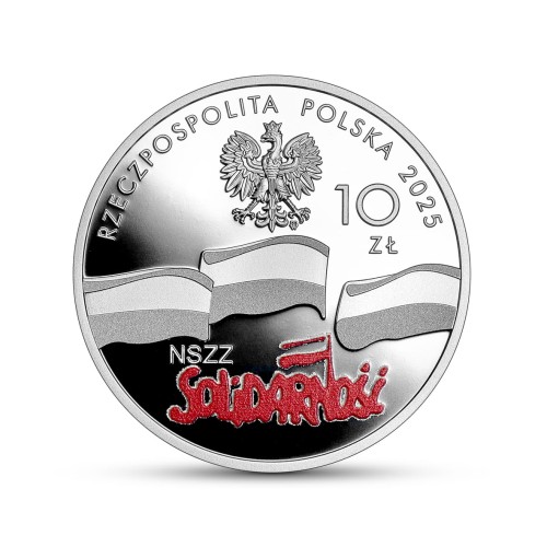 10 zł 45. rocznica powstania NSZZ „Solidarność” 2025