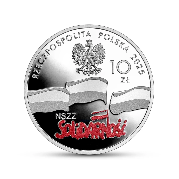 10 zł 45. rocznica powstania NSZZ „Solidarność” 2025
