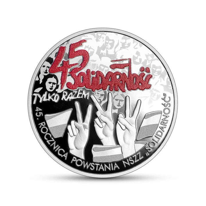 10 zł 45. rocznica powstania NSZZ „Solidarność” 2025