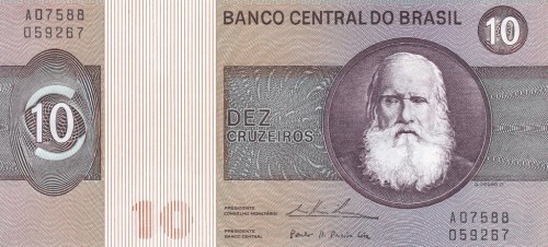 Brazylia 10 cruzeiros Rzeźby 1974 P-193b