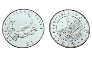 Erytrea 1 $  Nosorożec 1994
