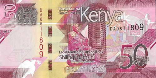 Kenia 50 KES Energia 2024 P-52b