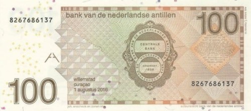 Antyle Holenderskie 100 guldenów Ptaszek cukrowy 2016 P-31h