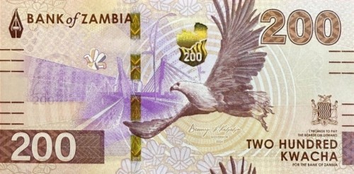Zambia 200 ZK Nosorożce 2024 P-66