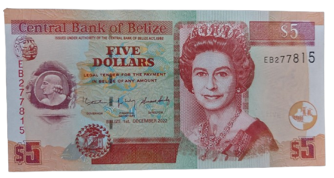 Belize 5 $ Wyspa Św. Jerzego 2022 P-67i