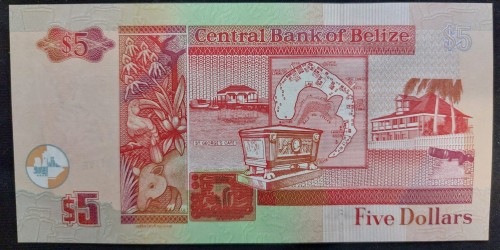 Belize 5 $ Wyspa Św. Jerzego 2022 P-67i