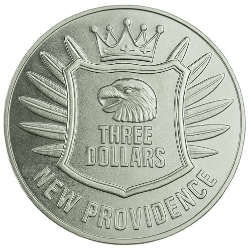 Bahamy New Providence 3$ Miauczek zielony 2024