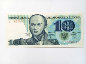 PRL 10 zł Józef Bem 1982 P-148a L
