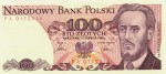 PRL 100 zł Ludwik Waryński 1986 P-143e.1 seria PA
