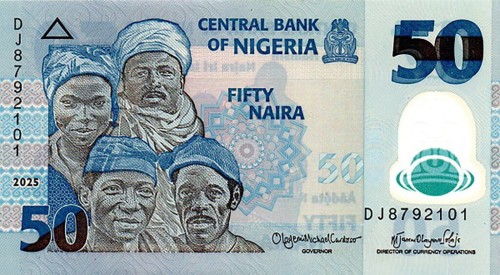 Nigeria 50 naira Rybołówstwo 2025 P-40o
