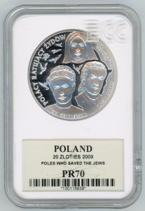 20 zł Polacy ratujący Żydów 2009 PR70