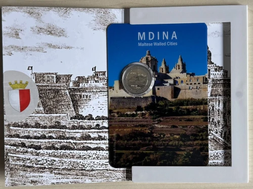 2 euro Malta Mdina 2025 coincard