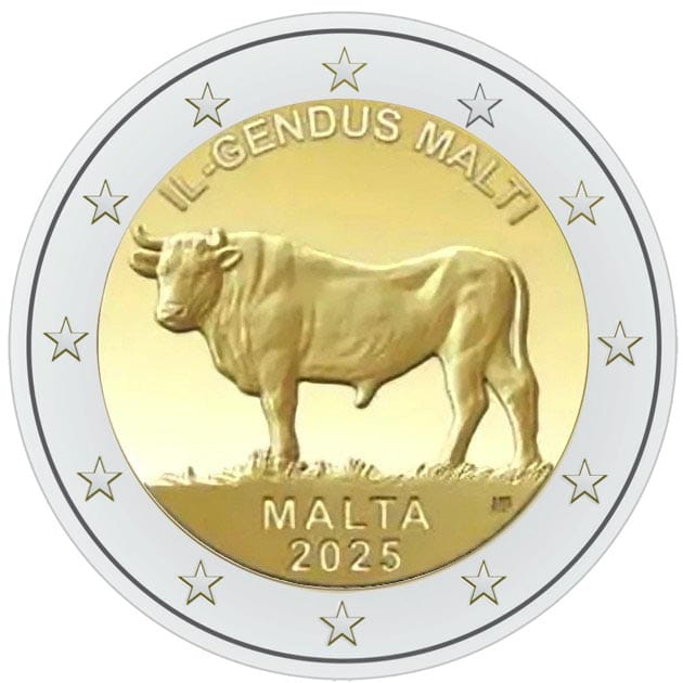 2 euro Malta Wół maltański 2025 coincard
