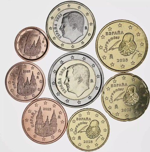 Euro set Hiszpania zestaw menniczy x 8 2025