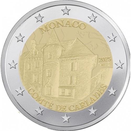 2 euro Monako Hrabstwo Carlades 2025