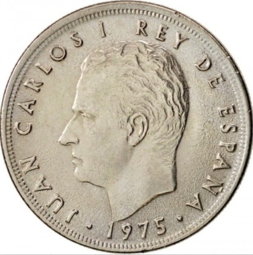 Hiszpania 5 peset Juan Carlos I 1975